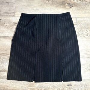 vintage y2k blue & black pinstripe midi skirt size 8P